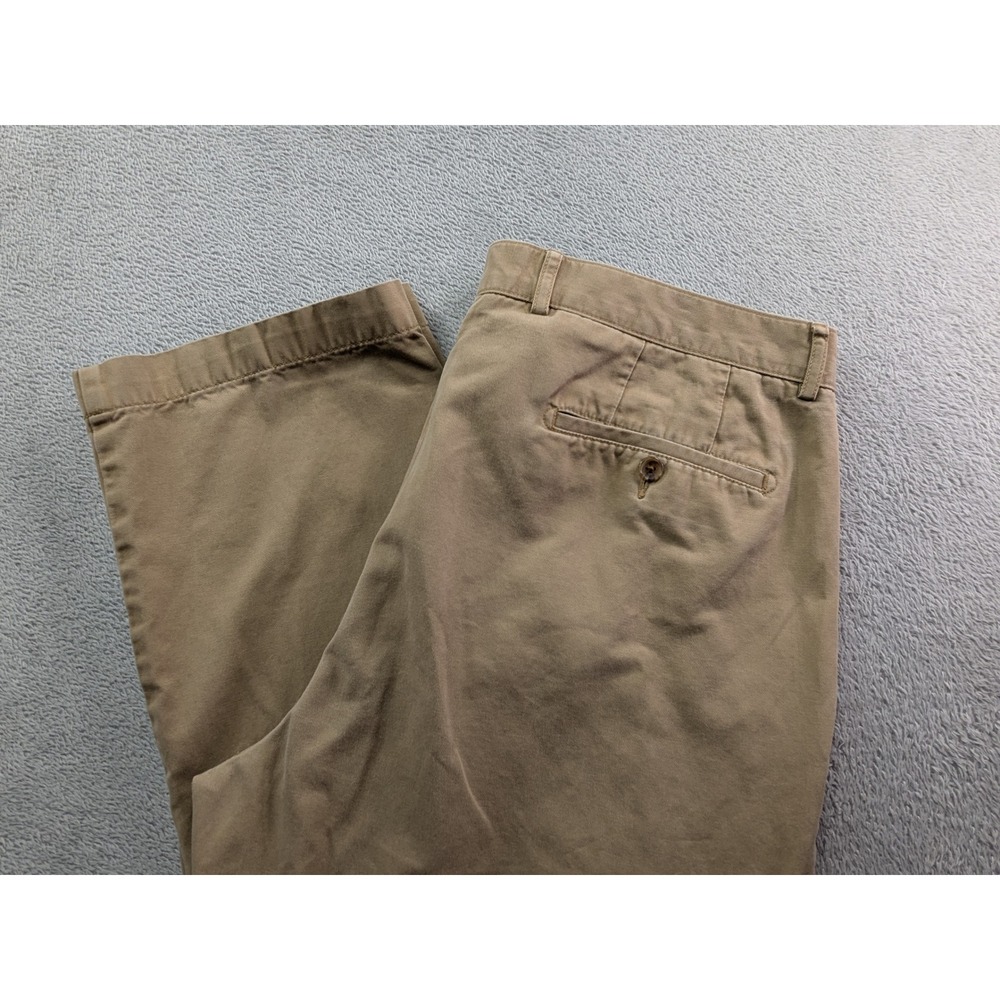 Cremieux Norfolk Men 38x30 Khaki Chino Pants Tan Cotton Straight Leg Casual